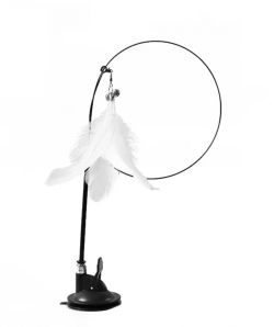 Вудка посилена з білим пірям 80 см. 