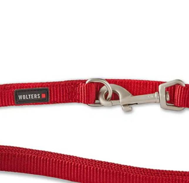 Повідець перестібка з нейлону для собак маленьких порід та котів Wolters Professional S 2 м / 10 мм Червоний