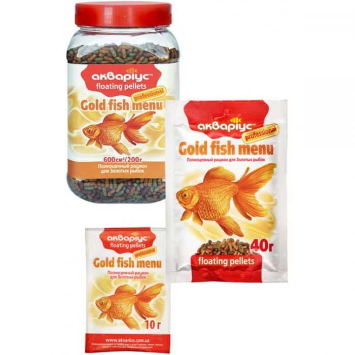 Акваріус Меню для золотих рибок 10 г