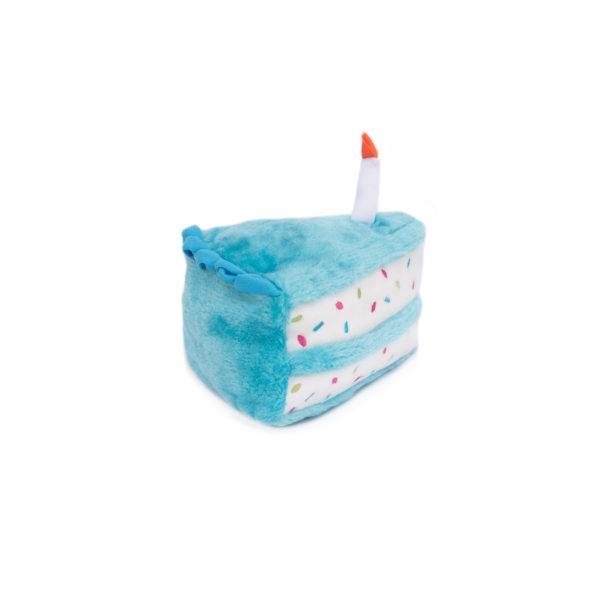 М'яка іграшка для собак торт на день народження ZippyPaws Birthday Cake Blue з пищалкою