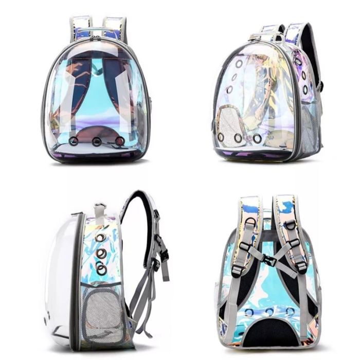 Рюкзак овальний екран 33х40х25 см неоновий 