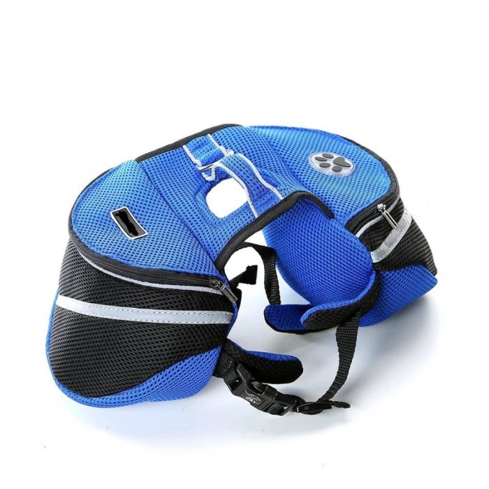 Похідна сумка-рюкзачок для собак L 75-90см Синій