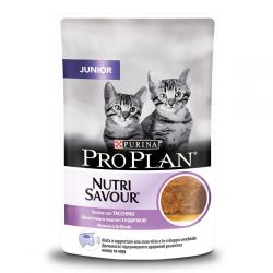 Purina Pro Plan Nutrisavour Junior консерви для кошенят шматочки індички в паштеті павуч 85 г 