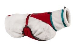 Флісова куртка для собак Trekking fleece jacket Non-stop dogwear Сірий/Винний/Бірюзовий 36