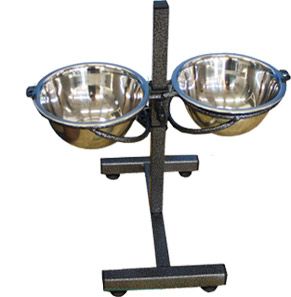 Стійка 2 миски  26 см x h50 см 2,9 л