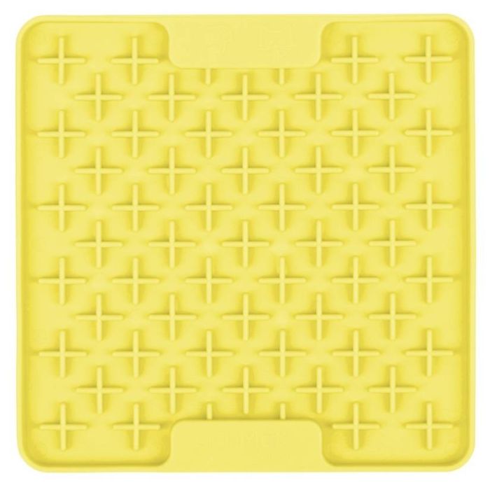 Лизальний килимок антистрес для собак LickiMat Mini Buddy Yellow, м'яка основа