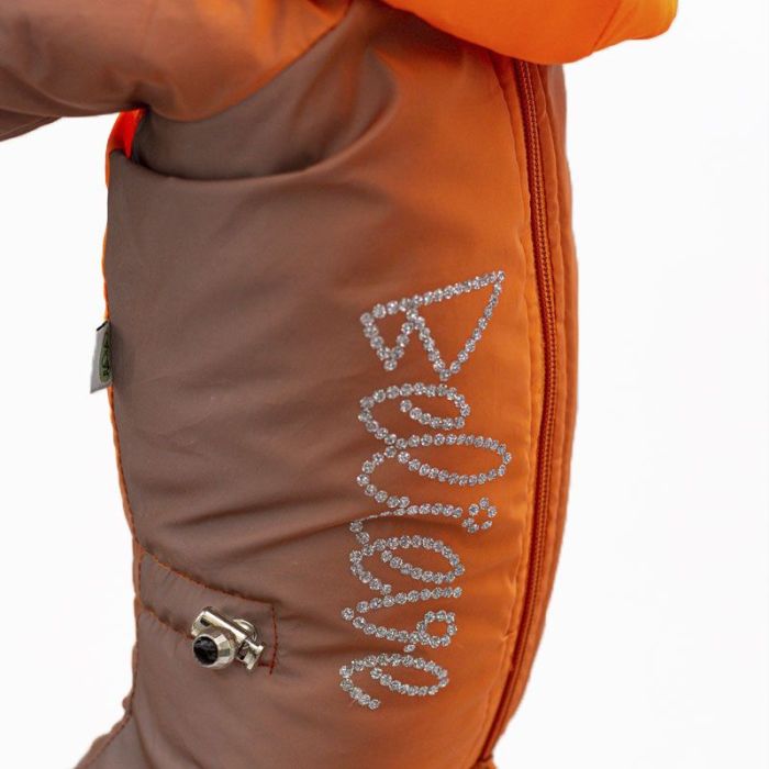 Комбінезон градієнт для дівчаток велсофт на силіконі XXS