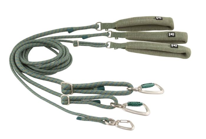 Регульований повідець для собак Hurtta ECO 120-180 см х 11 мм Хакі