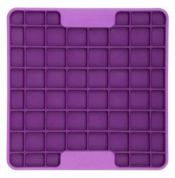Лизальний килимок антистрес для маленьких собак собак LickiMat Mini Tuff Playdate Purple, тверда основа