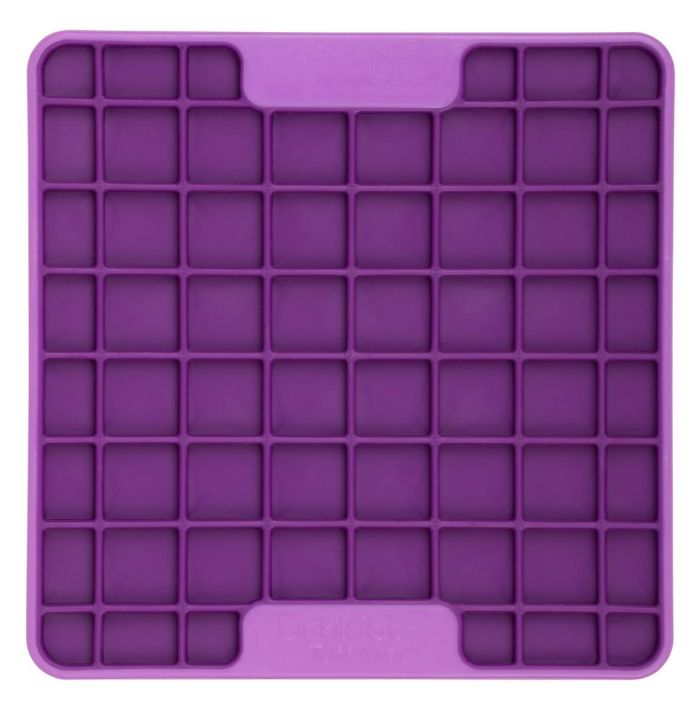Лизальний килимок антистрес для маленьких собак собак LickiMat Mini Tuff Playdate Purple, тверда основа