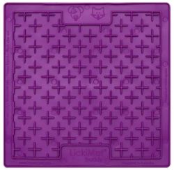Лизальний килимок антистрес для собак LickiMat Buddy Purple, мʼяка основа