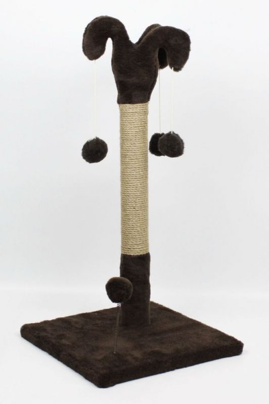 Когтеточка для кішок джутова Арлекін Коричневий