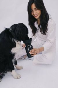 Пляшка-поїлка для собак Springland Чорний 590 мл