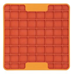 Лизальний килимок антистрес для маленьких собак собак LickiMat Mini Tuff Playdate Orange, тверда основа