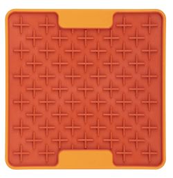 Лизальний килимок антистрес для маленьких собак собак LickiMat Mini Tuff Buddy Orange, тверда основа