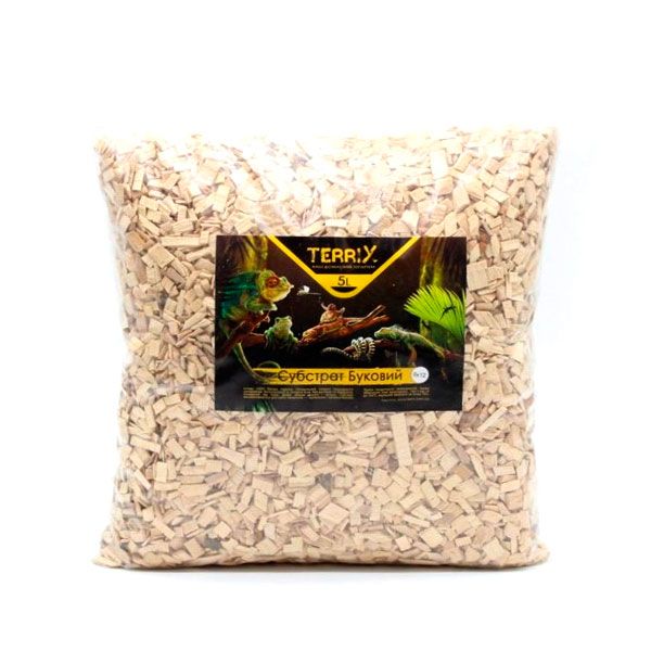 Субстрат для тераріуму TerriX Буковий M 4х6 мм, 2 л 