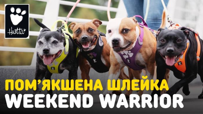 Шлейка для собак пом'якшена Hurtta Weekend Warrior 60-80 см Бежевий