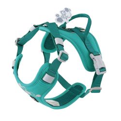 Шлейка пом'якшена для собак Hurtta Weekend Warrior Harness II ECO Бірюзовий 40-50