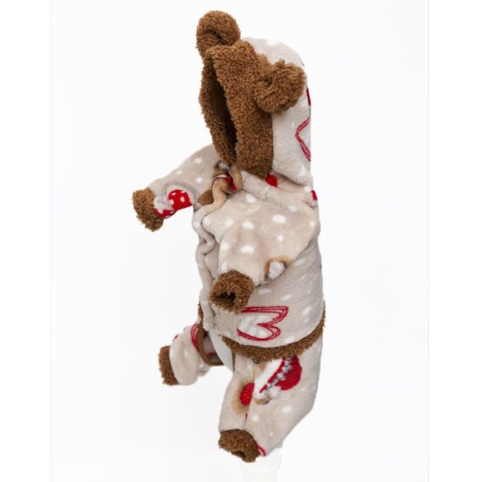 Красуня комбінезон для собак дівчаток махра XXS