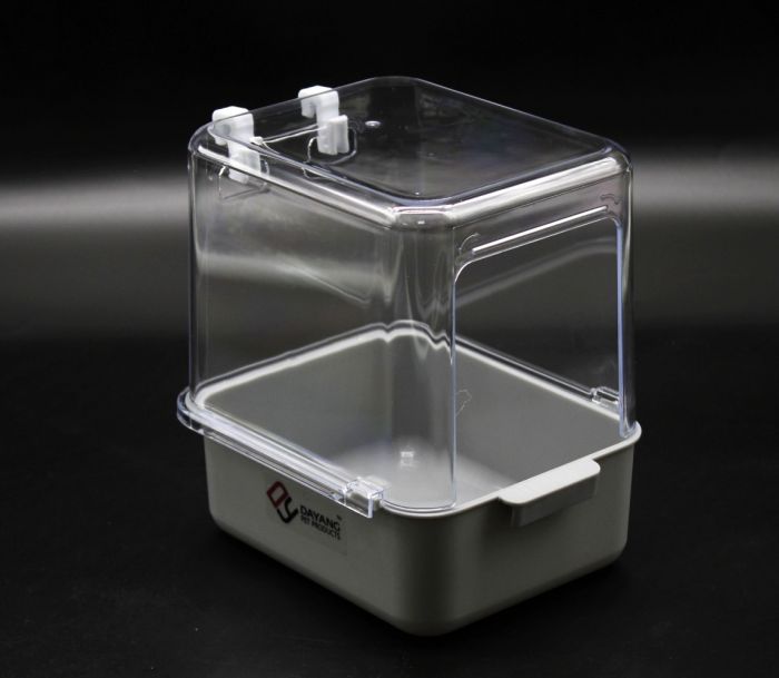 Купалка для птахів Сіра 17х14х18 см. 