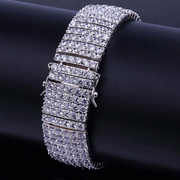 Нашийник з прикрасою s 5 рядів 20см 