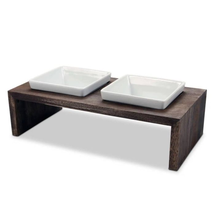 Миски на підставці Wolters Foodstation Meshidai True 2 x 0,4 л S Темно-коричневий