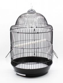 Золота Клітка Клітка для птахів 328А кругла чорна 3353 см 