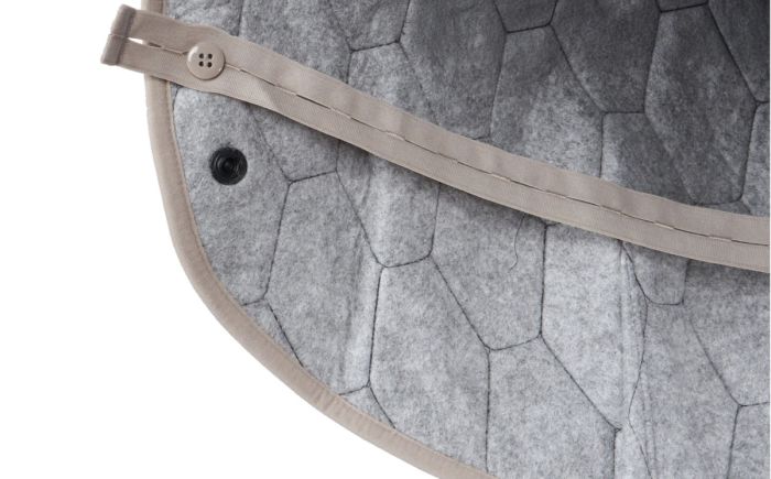 Халат-рушник для собак Drying coat Non-stop dogwear Сірий 45