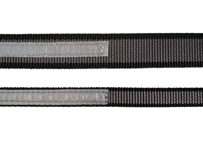 Повідець для собак Touring bungee leash Non-stop dogwear Чорний/Сірий 3,8 м/23 мм