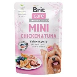 Brit Care Mini Pate pouch Вологий корм для цуценят філе курки і тунця 85 г 