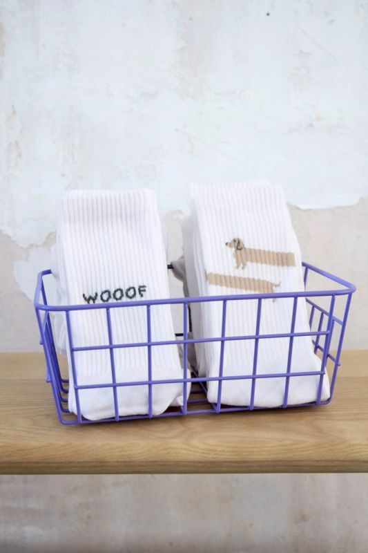 Шкарпетки для власників собак Palopa Tennis Socks Lettering Блакитний/Сірий 2 пари 35-40