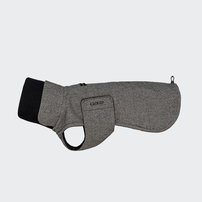 Утеплена куртка для грейхаундів та інших хортів Cloud7 Brooklyn Long Greyhound Чорний 7