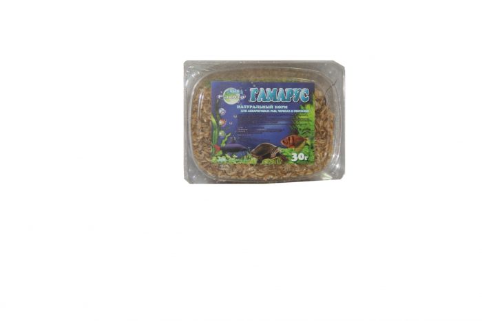Корм для риб Гаммарус в 1 уп. 4шт. х30г в пластиковій упаковці, Фауна 