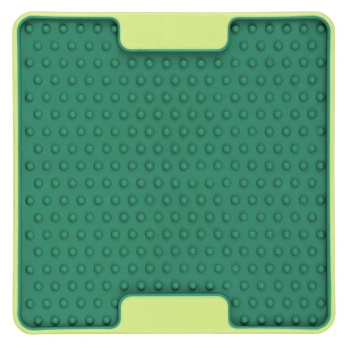 Лизальний килимок антистрес для маленьких собак собак LickiMat Mini Tuff Soother Green, тверда основа