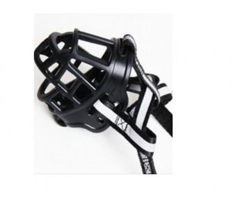 Намордник гумовий світловідбиваюча смуга 2 глибина 90см  діаметр 21-26см Чорний