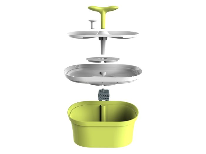 Фонтан овальний двосторонній 2,8 л 27х12х17 см 