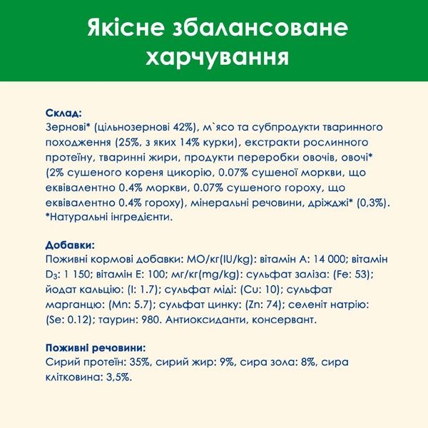 Cat Chow Sterilised сухий корм для стерилізованих котів із куркою 400 г