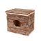 Деревяний будинок для гризунів, 15,5х15,5х14 см 