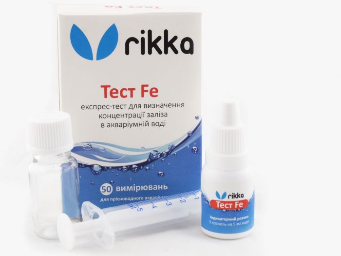 Тест Fe-тест в акваріумі На залізо Тест Fe (залізо)