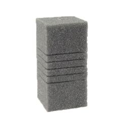 Мочалка квадрат большой 101020 см среднезернистая с прорезями 