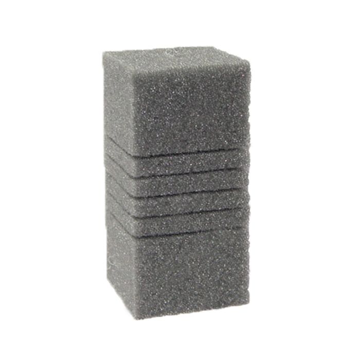 Мочалка квадрат большой 101020 см среднезернистая с прорезями 