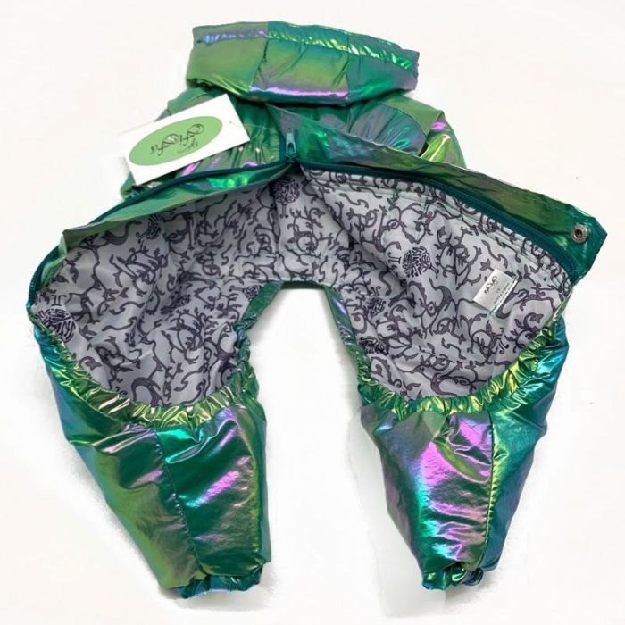 Веселка комбінезон для собак хлопчиків на силіконі S