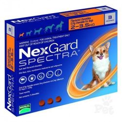 Nexgard Spectra (Нексгард Спектра) - таблетки для собак від бліх і кліщів XS 2-3, 5 кг 3 таблетки