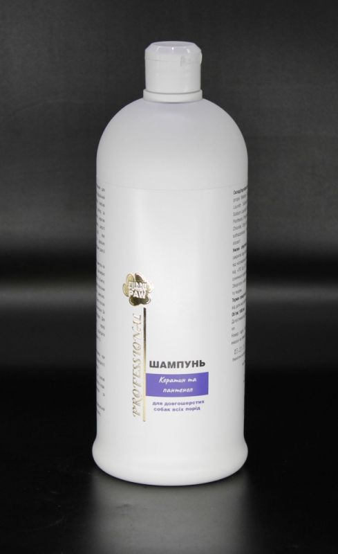 Шампунь Кератин та пантенол для довгошерстих собак всіх порід, 1000 мл 