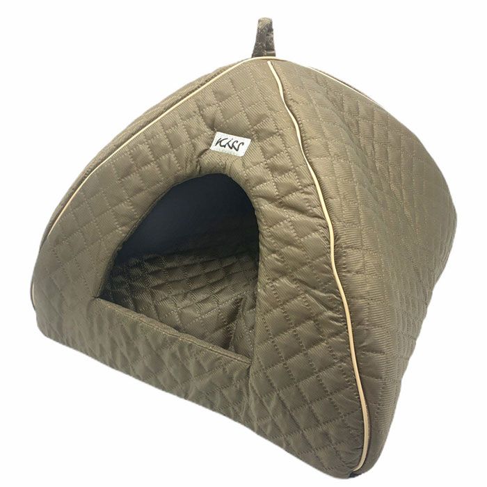 Будиночок для тварин Юрта 2 паянка з ребрами жорсткості 3943  43см Коричневий