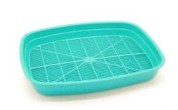 Туалет Дніпро для котів дрібний з сіткою Мятний