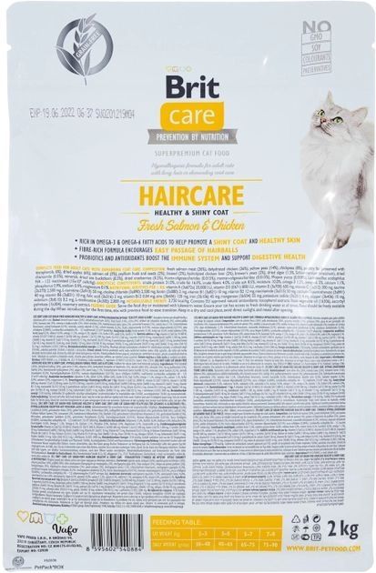 Brit Care Cat Grain-Free Haircare Healthy and Shiny Coat сухий корм для кішок 400г