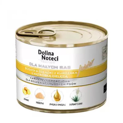 Dolina Noteci Premium Dog курячий шлунок і печінка теляти для цуценят і юніорів дрібних порід 185 г