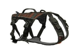 Подовжена шлейка для собак Rock harness long Non-stop dogwear Чорний/Помаранчевий XS