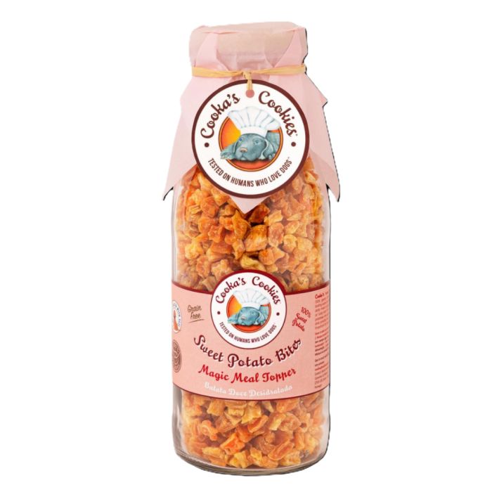 Натуральний топер (вітамінна та смакова добавка) для собак Cooka's Cookies Сушені шматочки з батату 130 г